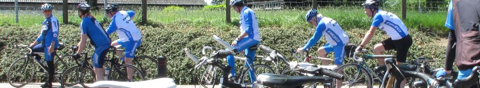 Grijzelente oudere wielrenners